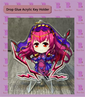 Custom Made Small Lot Epoxy Resin Craft Acrylic Phone Chain