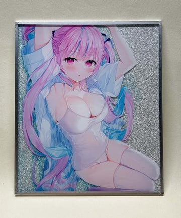 Custom Made Small lot Acrylic colored paper. Many background colors available. Frames available in two colors: silver and golden.