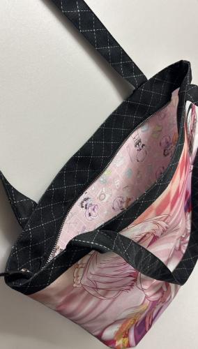 Zippered tote bag (interior printing available)