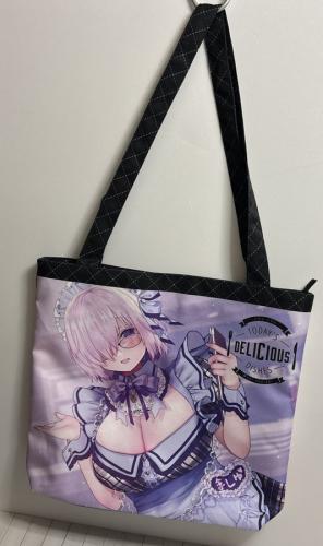 Zippered tote bag (interior printing available) 