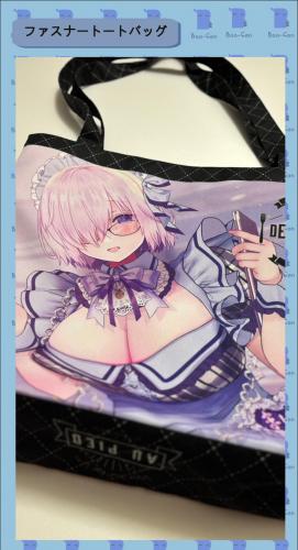 Zippered tote bag (interior printing available) 