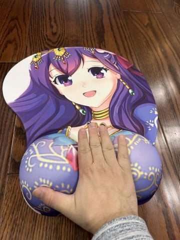 Extra-large Big Boobs Mouse Pad with Nipple Sculpting Included, Separately Packaged Case 